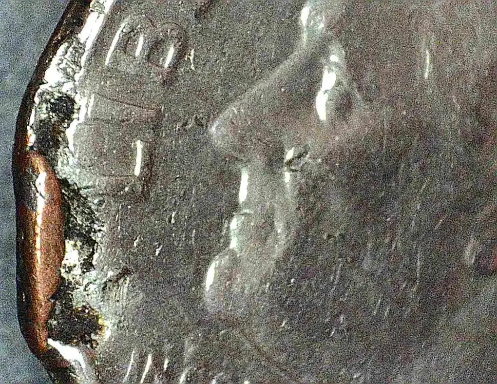 1991-P-Roosevelt-Dime,-Is-This-A-Lamination-Error?